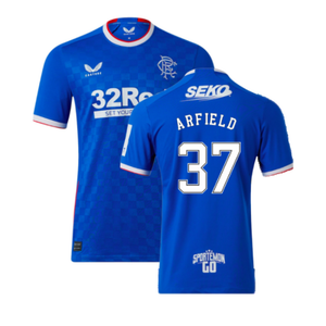 Rangers 2022-23 Home Shirt (XL) (Mint) (ARFIELD 37)_0