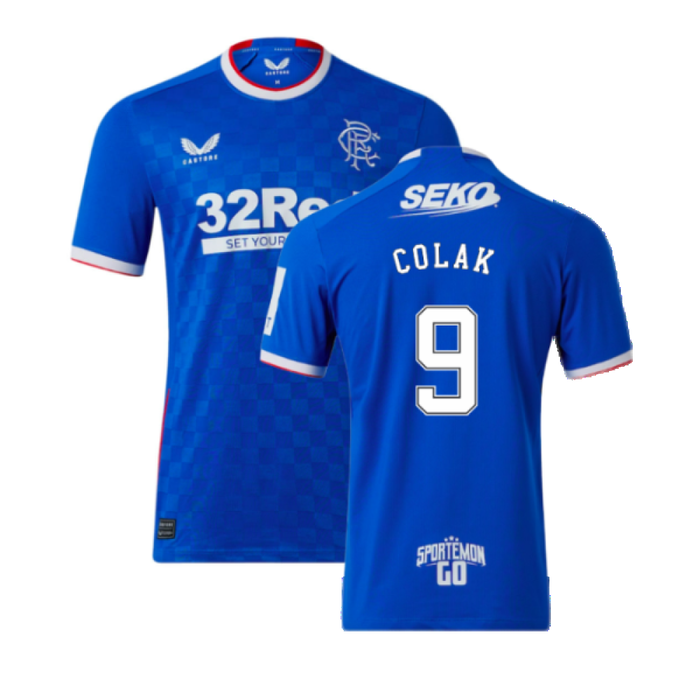 Rangers 2022-23 Home Shirt (L) (Mint) (COLAK 9)