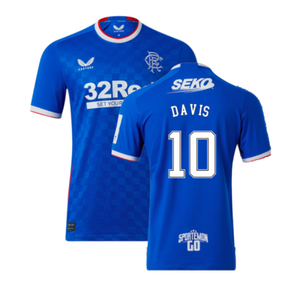 Rangers 2022-23 Home Shirt (XXL) (Mint) (DAVIS 10)_0