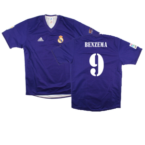 Real Madrid 2001-02 Anniversary Third Shirt (S) (Excellent) (Benzema 9)_0