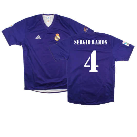 Real Madrid 2001-02 Anniversary Third Shirt (S) (Excellent) (Sergio Ramos 4)_0