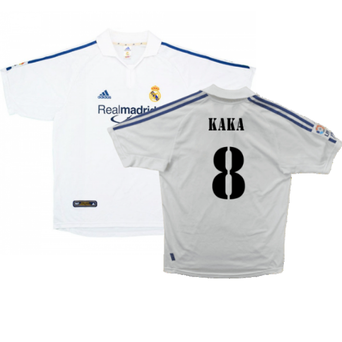 Real Madrid 2001-02 Home Shirt (Very Good) (Kaka 8)