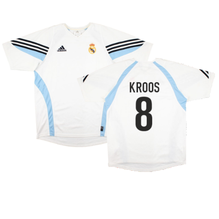 Real Madrid 2003-04 Adidas Training Shirt (L) (KROOS 8) (Excellent)