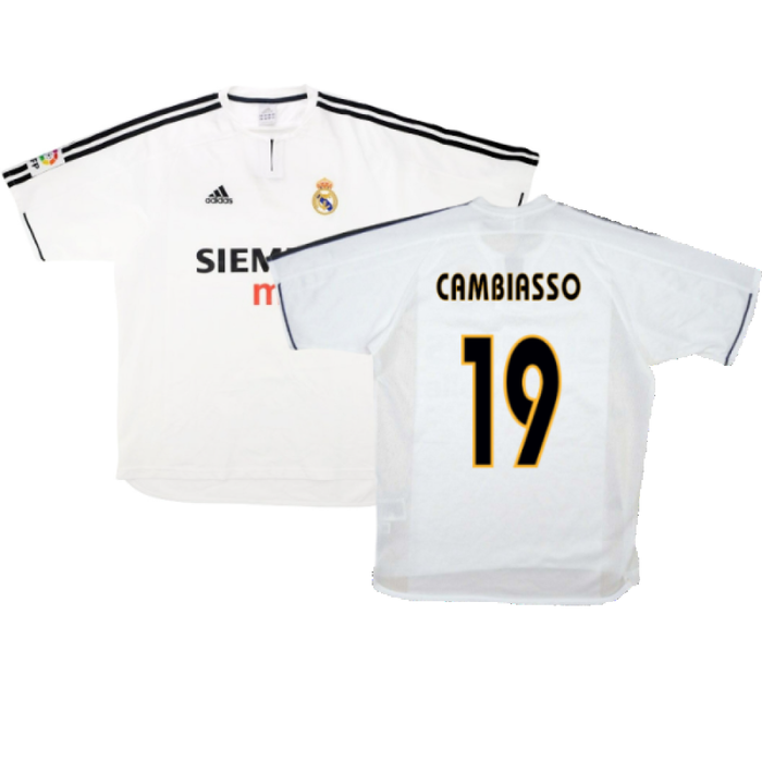 Real Madrid 2003-04 Home Shirt (M) (Good) (Cambiasso 19)