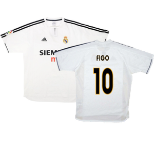 Real Madrid 2003-04 Home Shirt (S) (Good) (Figo 10)_0