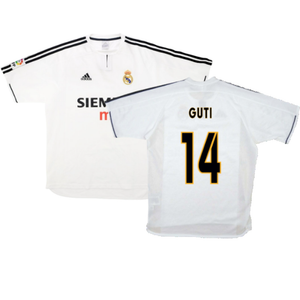 Real Madrid 2003-04 Home Shirt (S) (Good) (Guti 14)_0