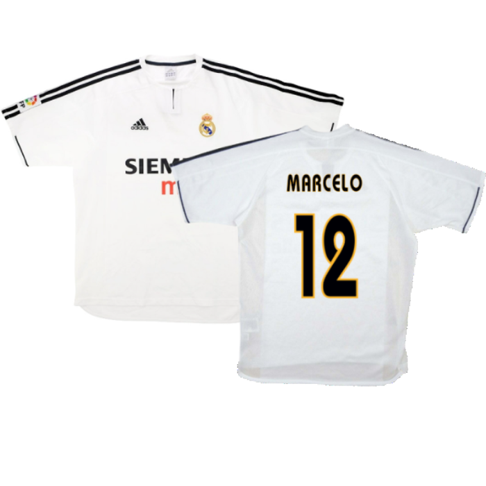 Real Madrid 2003-04 Home Shirt (S) (Good) (Marcelo 12)