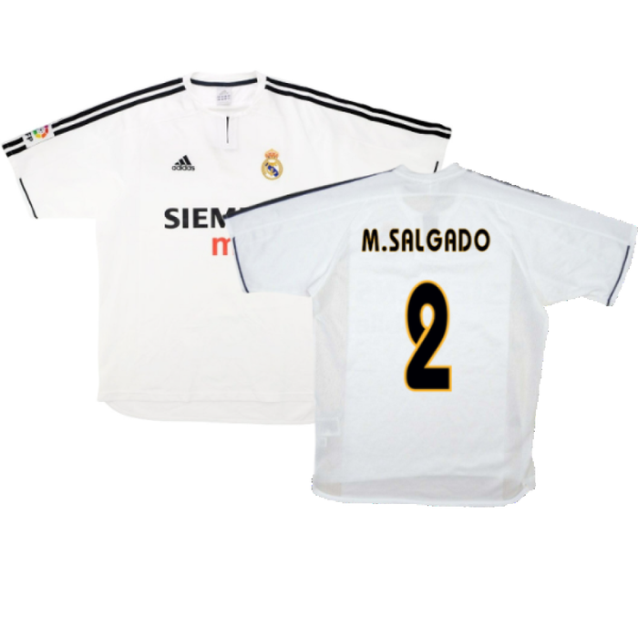 Real Madrid 2003-04 Home Shirt (M) (Good) (M.Salgado 2)