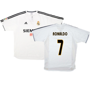 Real Madrid 2003-04 Home Shirt (XL) (Good) (Ronaldo 7)_0