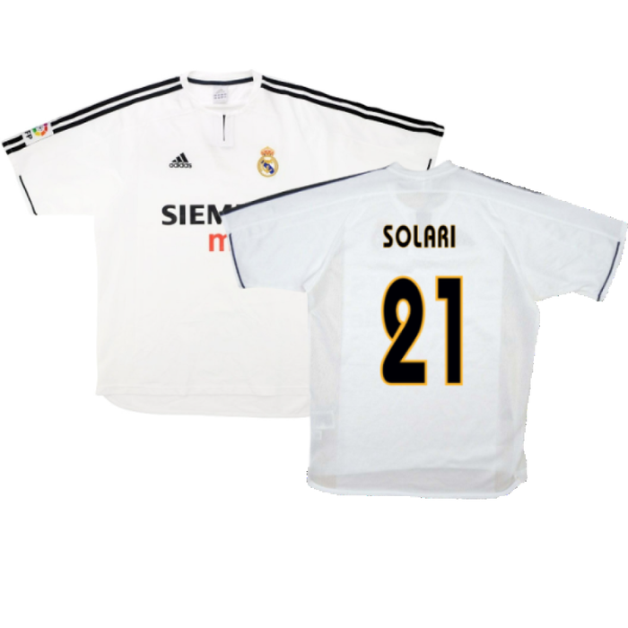 Real Madrid 2003-04 Home Shirt (S) (Good) (Solari 21)