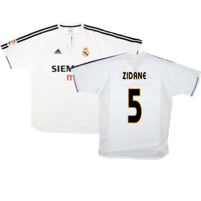 Real Madrid 2003-04 Home Shirt (S) (Good) (Zidane 5)