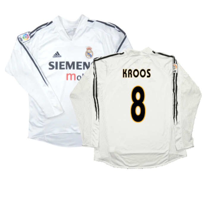 Real Madrid 2004-05 Long Sleeve Home Shirt (M) (Excellent) (KROOS 8)