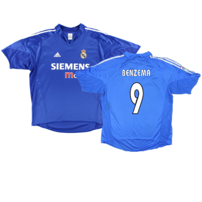 Real Madrid 2004-05 Third Shirt (L) (Excellent) (BENZEMA 9)