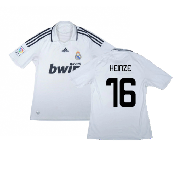 Real Madrid 2008-09 Home Shirt (L) (Very Good) (Heinze 16)