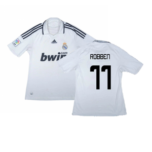 Real Madrid 2008-09 Home Shirt (L) (Very Good) (Robben 11)_0