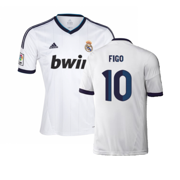 Real Madrid 2012-13 Home Shirt (XL) (Very Good) (Figo 10)