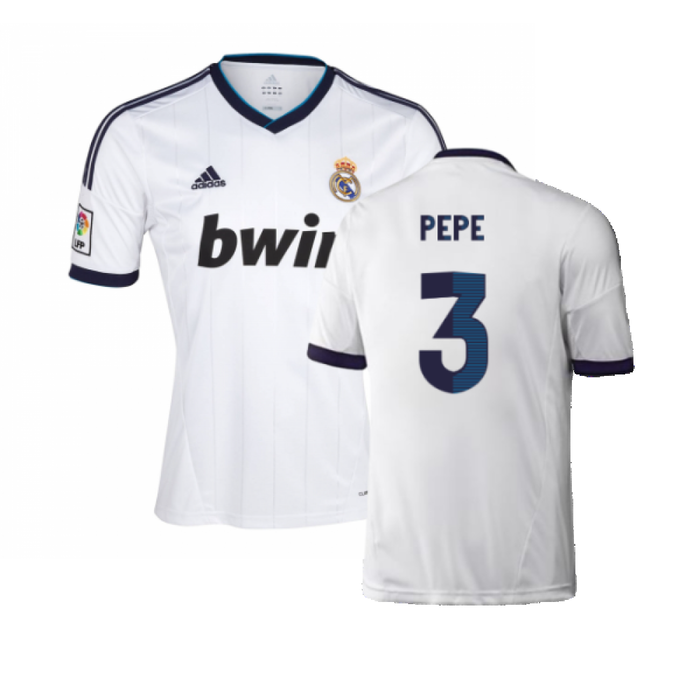 Real Madrid 2012-13 Home Shirt (XL) (Very Good) (Pepe 3)