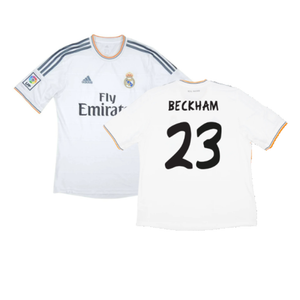 Real Madrid 2013-14 Home (M) (Very Good) (BECKHAM 23)_0