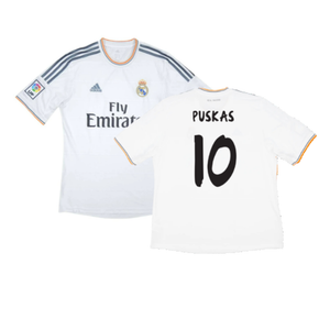 Real Madrid 2013-14 Home (M) (Very Good) (PUSKAS 10)_0