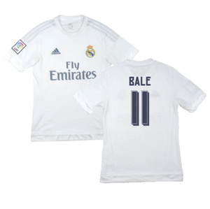 Real Madrid 2015-16 Home Shirt (M) (Bale 11) (Excellent)_0
