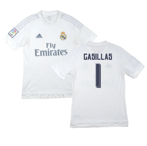 Real Madrid 2015-16 Home Shirt (M) (Casillas 1) (Good)_0