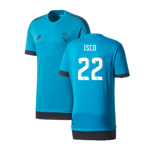 Real Madrid 2017-18 Adidas Champions League Training Shirt (2XL) (Isco 22) (Excellent)_0