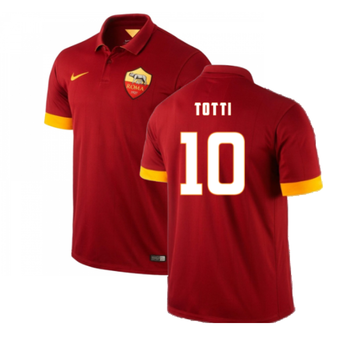 Roma 2014-15 Home Shirt (L) (Excellent) (Totti 10)