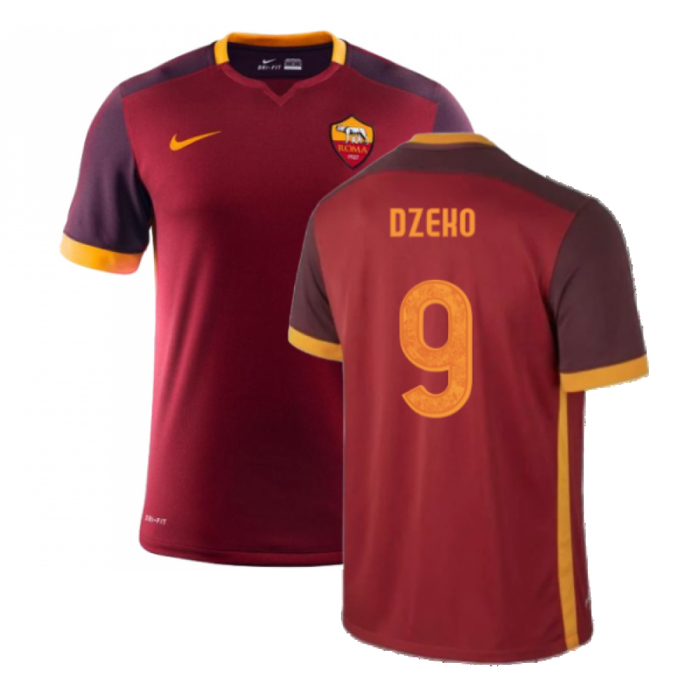 Roma 2015-16 Home Shirt (S) (Very Good) (Dzeko 9)