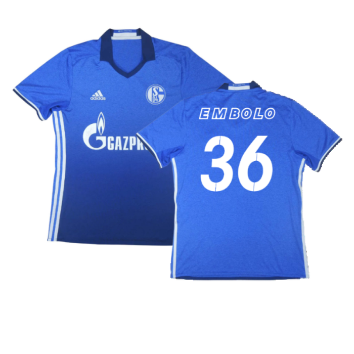 Schalke 2016-18 Home Shirt (Excellent) (Embolo 36)