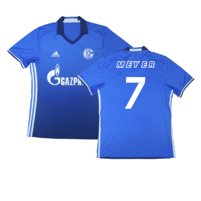 Schalke 2016-18 Home Shirt (M) (Excellent) (Meyer 7)