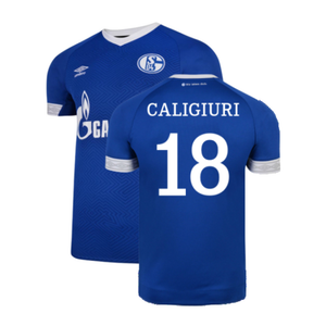 Schalke 2018-19 Home Shirt (2XL) (Excellent) (Caligiuri 18)_0