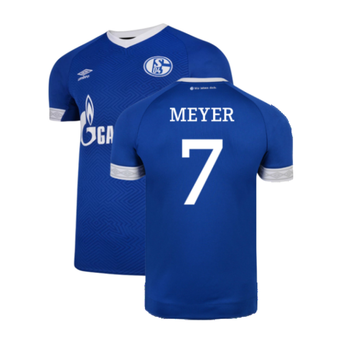 Schalke 2018-19 Home Shirt (2XL) (Excellent) (Meyer 7)