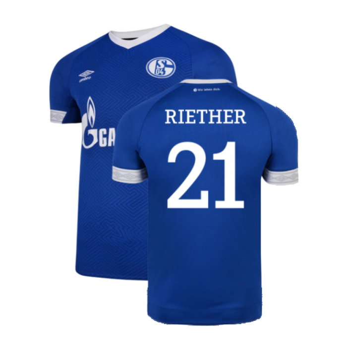 Schalke 2018-19 Home Shirt (2XL) (Excellent) (Riether 21)