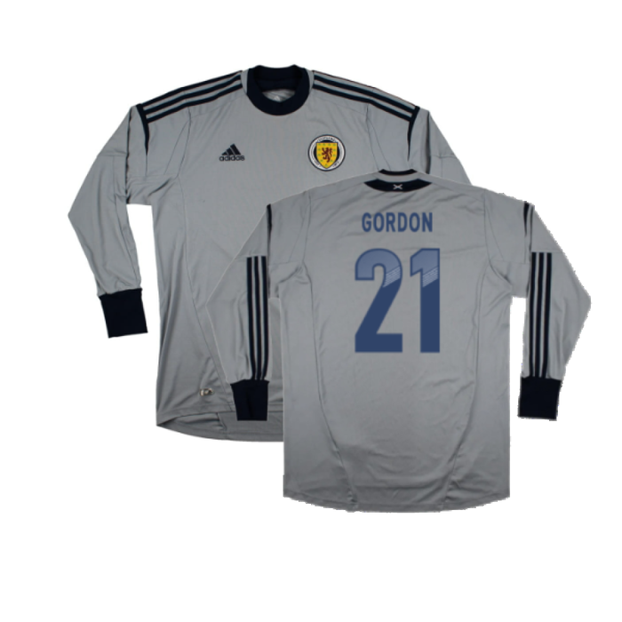 Scotland 2012-13 Long Sleeve Goalkeeper Home Shirt (XXL) (Good) (Gordon 21)