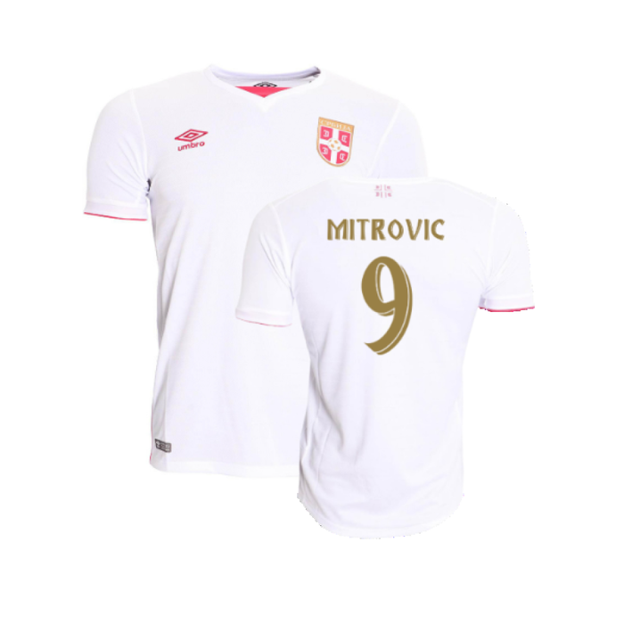 Serbia 2016-17 Away Shirt (L) (Very Good) (Mitrovic 9)