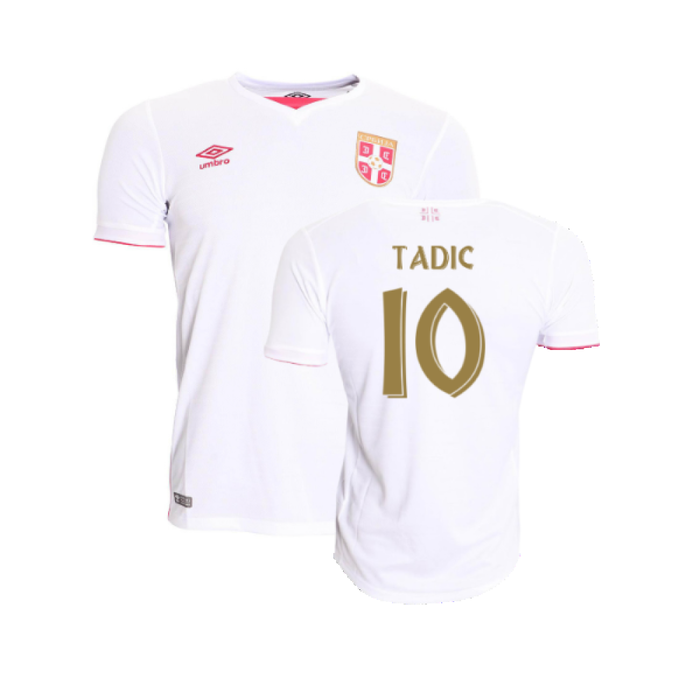 Serbia 2016-17 Away Shirt (L) (Very Good) (Tadic 10)