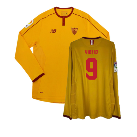 Sevilla 2016/17 Third Long Sleeve Shirt (L) (Excellent) (Vietto 9)_0
