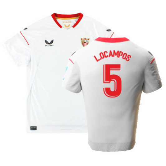 Sevilla 2022-23 Home Shirt (M) (Good) (L.Ocampos 5)_0