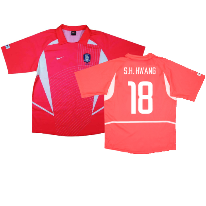 South Korea 2002-04 Home (XXL) (Excellent) (S.H. Hwang 18)