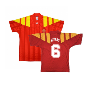 Spain 1992-94 Home Shirt (L) (Excellent) (HIERRO 6)_0