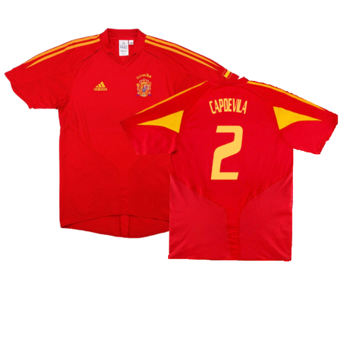 Spain 2004-06 Home Shirt (S) (Excellent) (Capdevila 2)