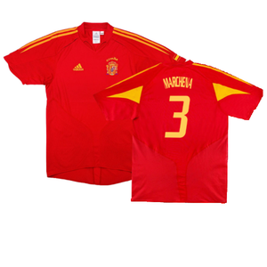 Spain 2004-2006 Home Shirt (L) (Fair) (Marchena 3)_0