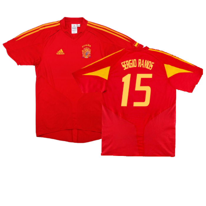 Spain 2004-2006 Home Shirt (L) (Fair) (Sergio Ramos 15)