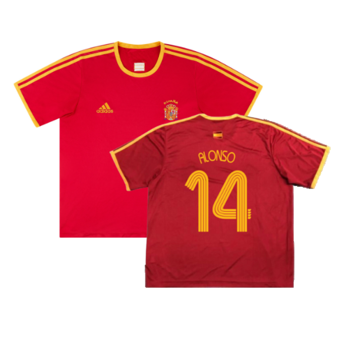 Spain 2006-07 Basic Home Shirt (S) (Excellent) (Alonso 14)