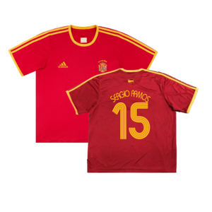 Spain 2006-07 Basic Home Shirt (L) (Very Good) (Sergio Ramos 15)_0