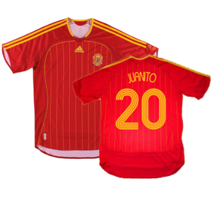 Spain 2006-08 Home Shirt (M) (Mint) (Juanito 20)_0