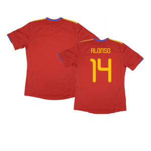 Spain 2010-11 Home Shirt (Excellent) (Alonso 14)_0