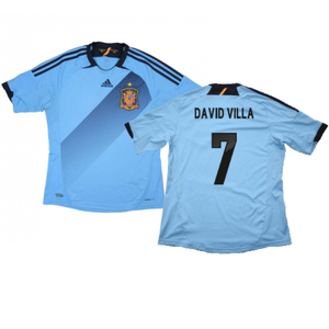 Spain 2012-13 Away Shirt (L) (Excellent) (David Villa  7)_0