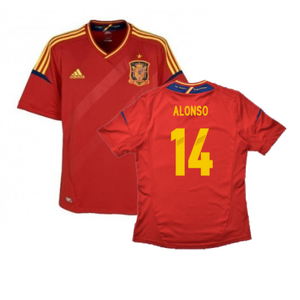 Spain 2012-13 Home Shirt (S) (Good) (Alonso 14)_0