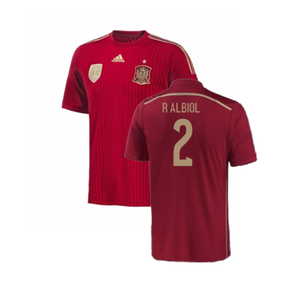 Spain 2015-16 Home Shirt (Excellent) (R Albiol 2)_0